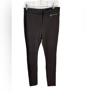 Vince Camuto Brown Skinny Pants with Zipper Accent
